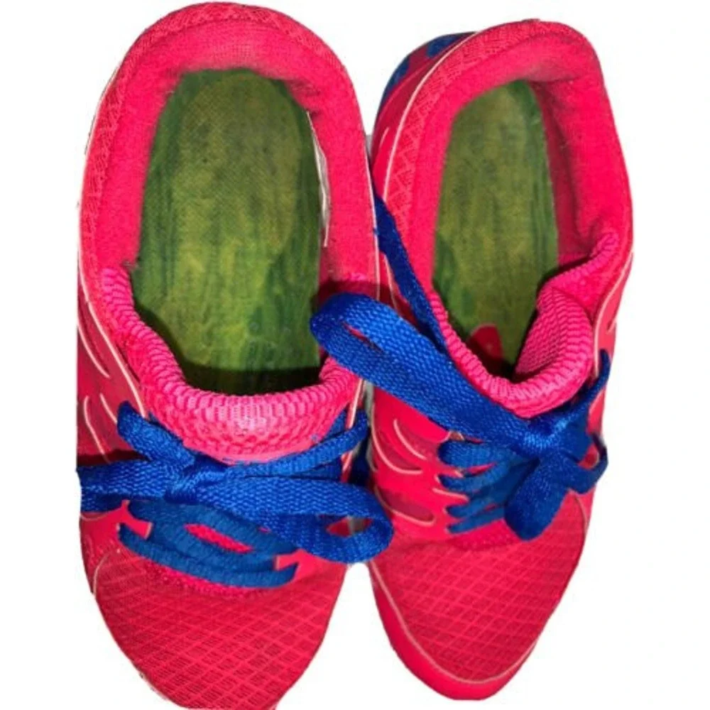 Nike Free Run 2 Pink Blue Mesh Running Shoes 443816-614 Womens 6.5